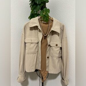 AVEC LES FILLES Corduroy-Like Jacket